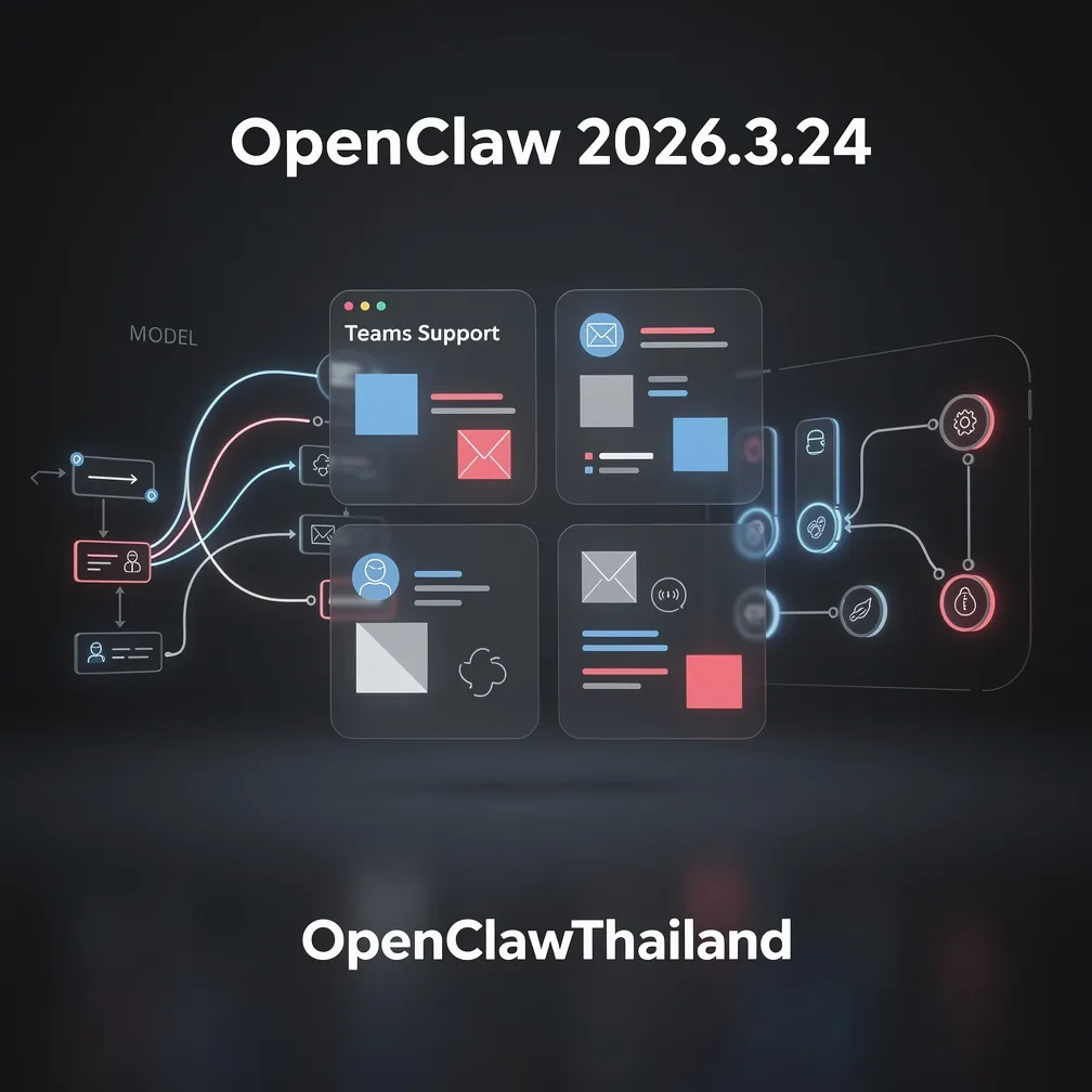 OpenClaw 2026.3.24 — Teams ใหม่, Skills UI ปรับใหม่, รองรับ OpenAI Compat API