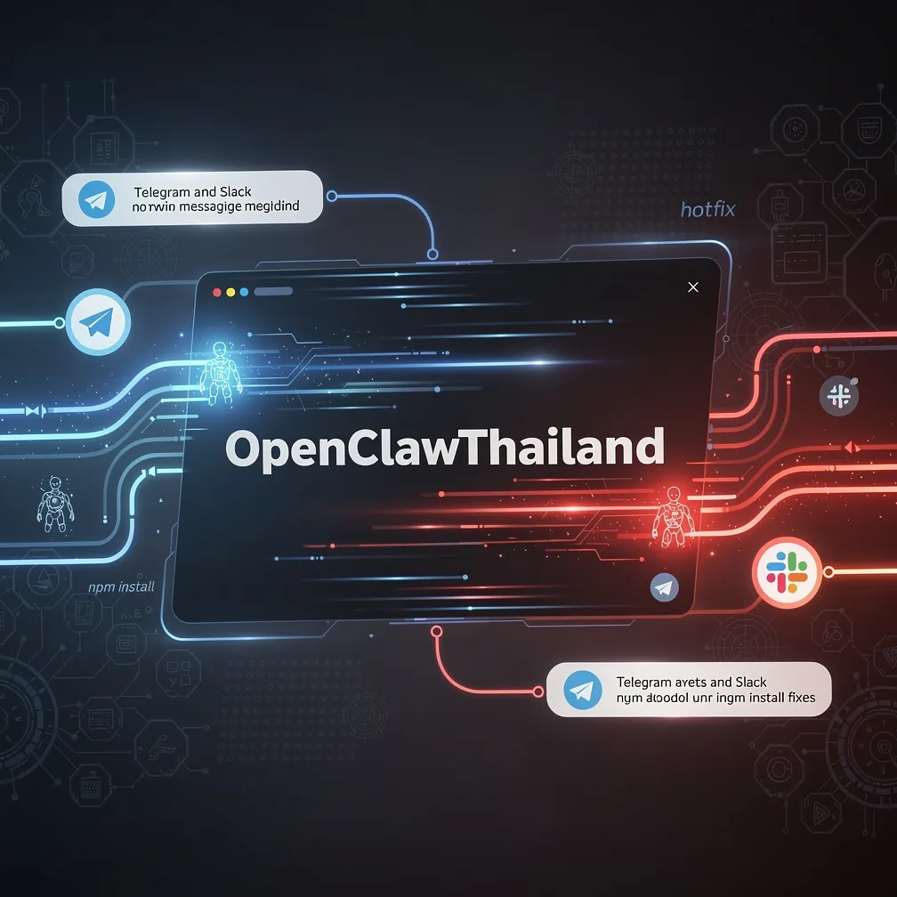 OpenClaw 2026.4.8 — Hotfix ด่วน: แก้ Telegram/Slack โหลดไม่ได้บน npm install
